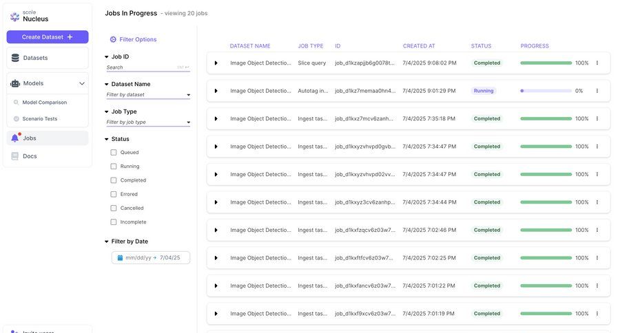 Scale
			 task management data management dashboard sidebar navigation artificial intelligence progress indicator progress tracking full-screen layout monitoring filter options progress bar table data pipeline ui page example