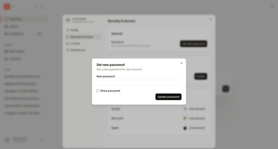 Mistral
			 change password ui page example