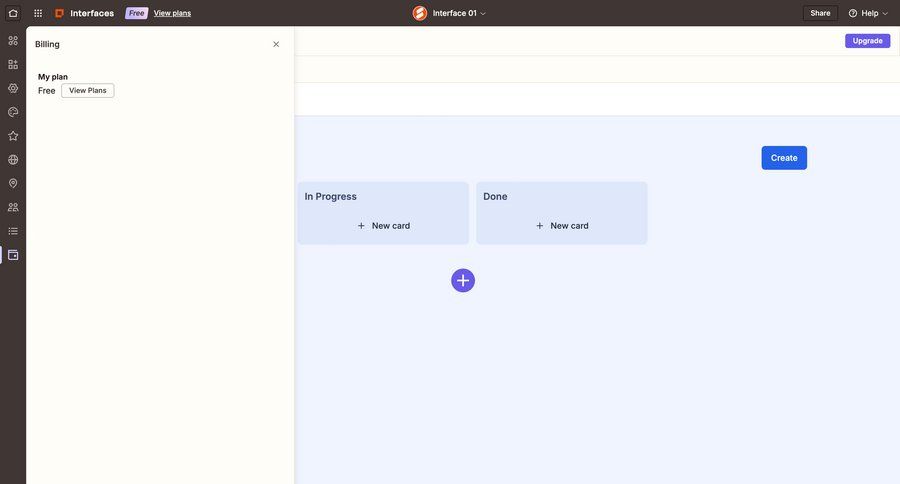 Zapier
			create plans & pricing (in app) collection billing task management dashboard sidebar navigation project management onboarding kanban board full-screen layout sidebar project dashboard ui page example