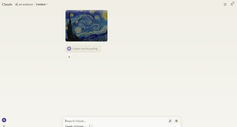 Claude
			detail page comments & reactions gallery attachment natural language processing chat image gallery media gallery photo gallery chat interface conversational ui page example