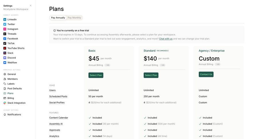 Assembly
			 sidebar navigation subscription management plan comparison payment history service plans pricing plans subscription plans price payment options payment page enterprise settings payment confirmation connect service pricing packages pricing calculator ui page example