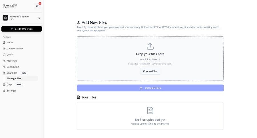 Fyxer
			 file upload document management ui page example
