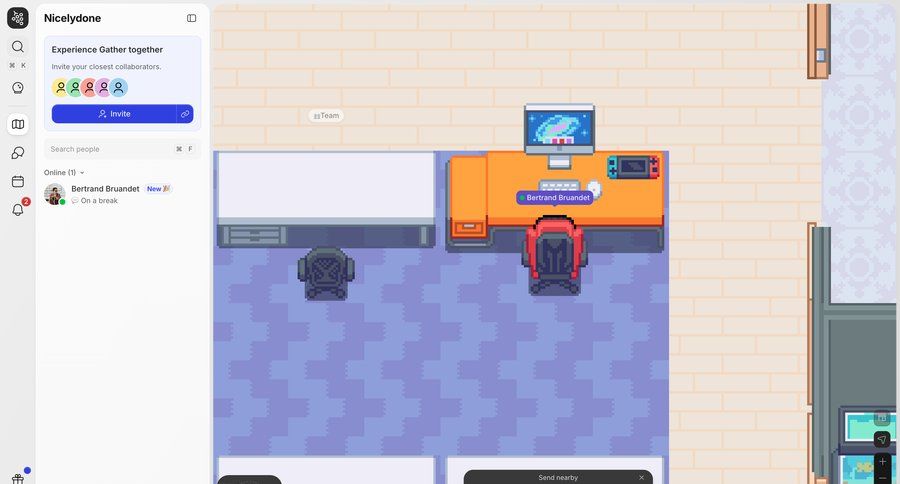 Gather
				home ui page example
