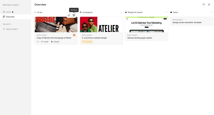 Workflow
			 task management dashboard sidebar navigation project management kanban board sidebar menu card layout ui page example