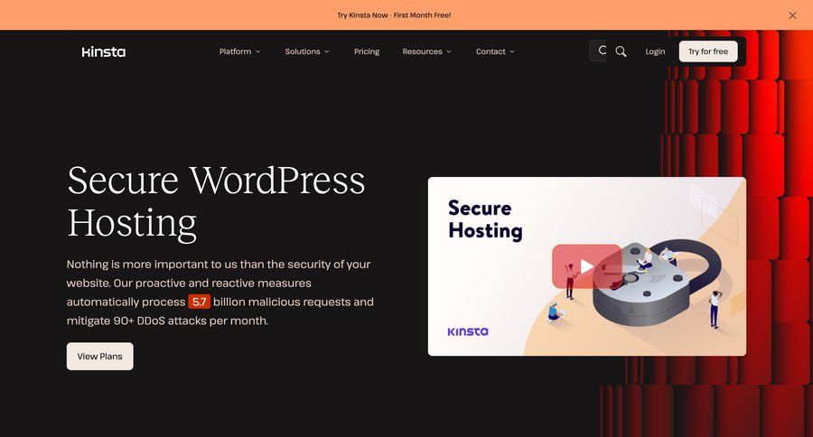 Kinsta
			 enterprise security ui page example