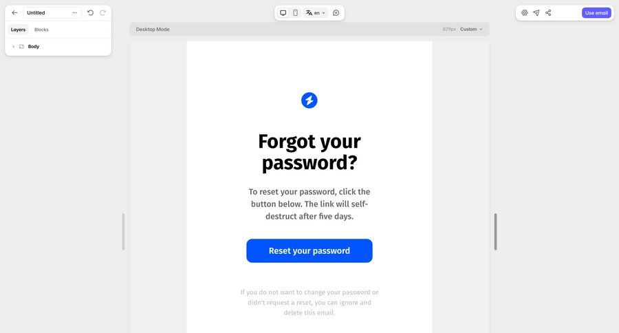 Tabular
			design editor modal screen authentication email login security ui page example