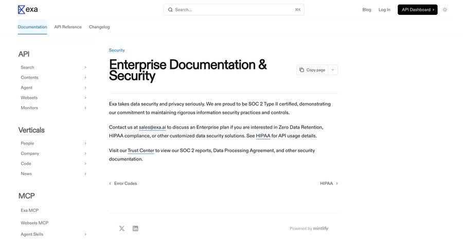 Exa
			 enterprise security ui page example