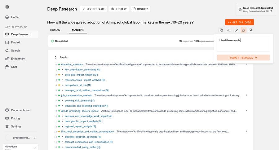 Parallel
			detail page popover content dashboard artificial intelligence research ui page example