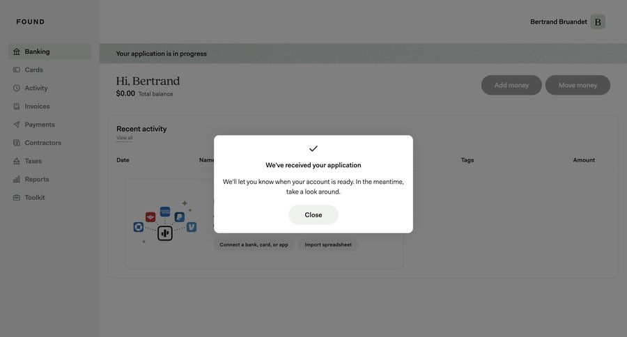 Found
				empty state ui page example