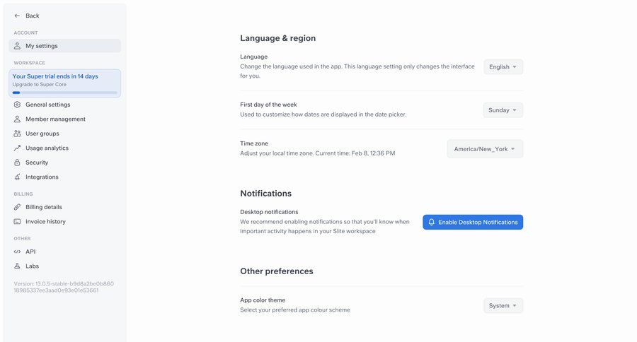 Super
				language settings ui page example