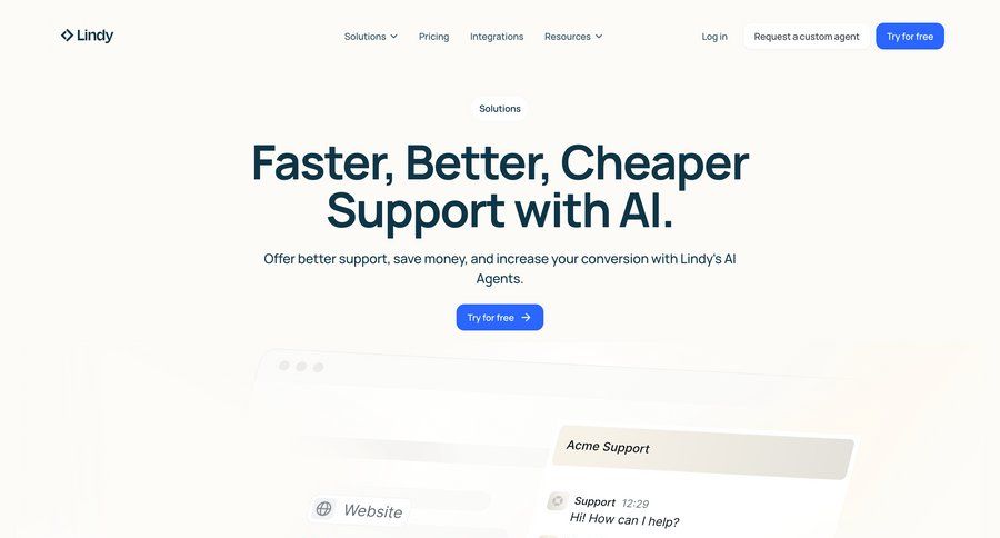 Lindy
				feature ui page example