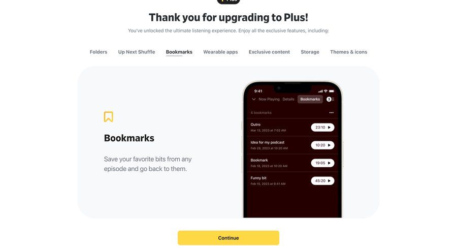 Pocket Casts
				onboarding ui page example