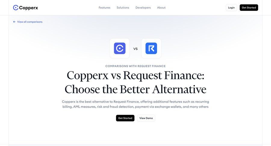Copperx
				alternative page example