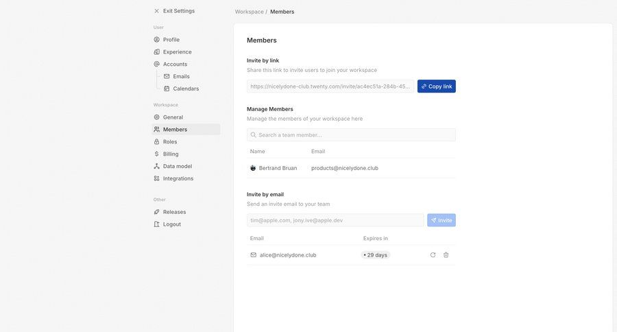 Twenty
			 configuration settings team collaboration sidebar navigation user management onboarding form delete access control sidebar ui page example