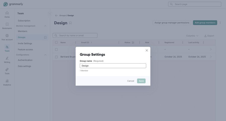 Grammarly
				form ui page example