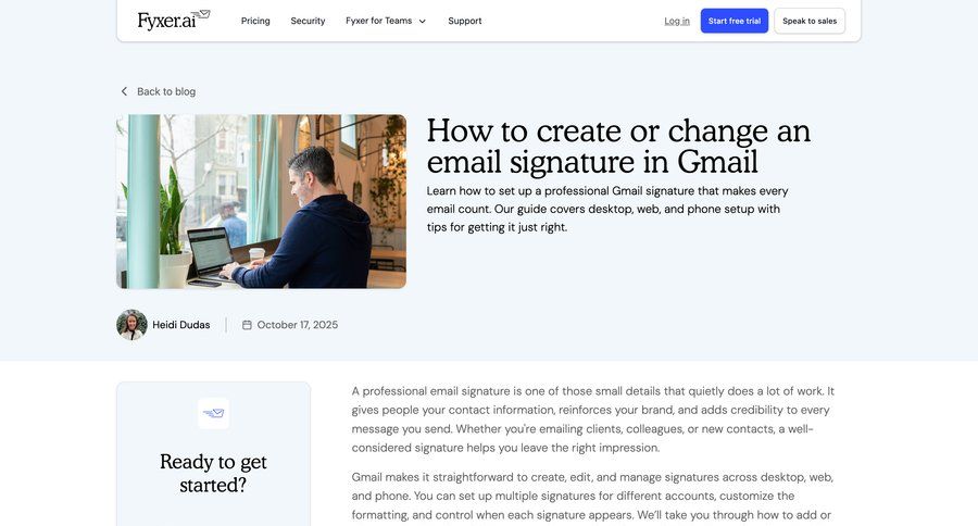 Fyxer
				article ui page example