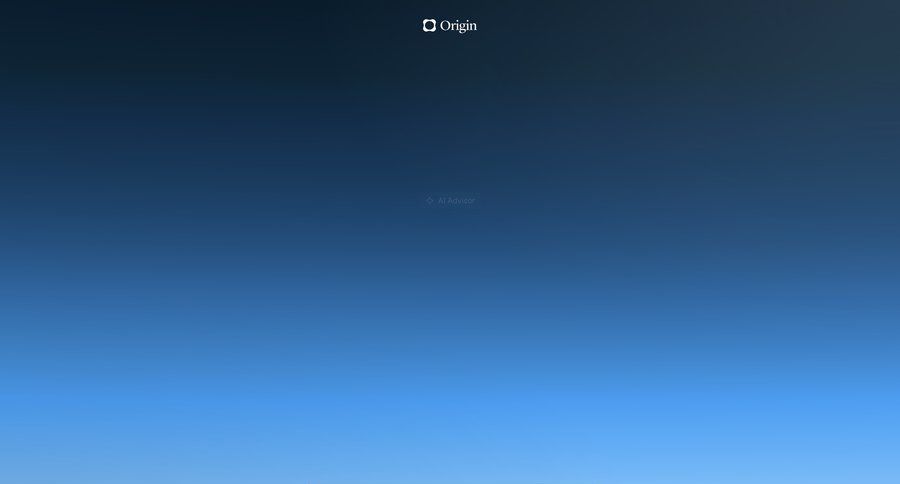 Origin Financial
				onboarding ui page example