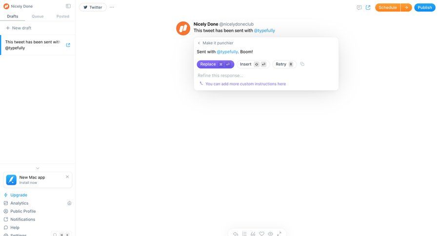 Typefully
			       ux ui design