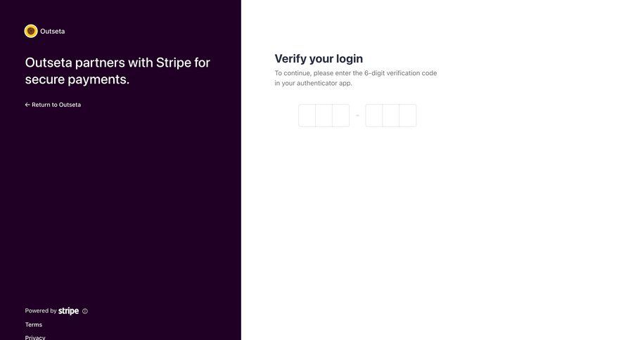 Outseta
			signin multi-factor authentication (mfa) verification form user authentication authentication security ui page example