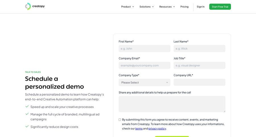 Creatopy
				enterprise ui page example