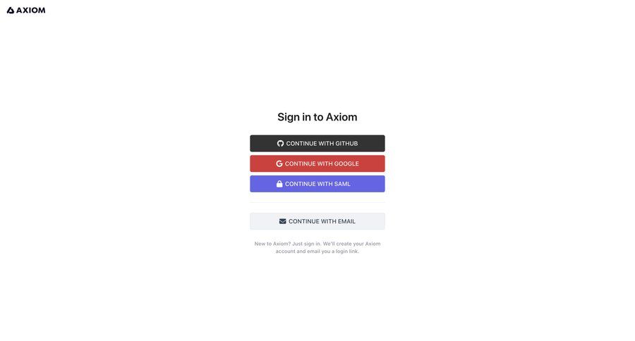 Axiom
				signin ui page example