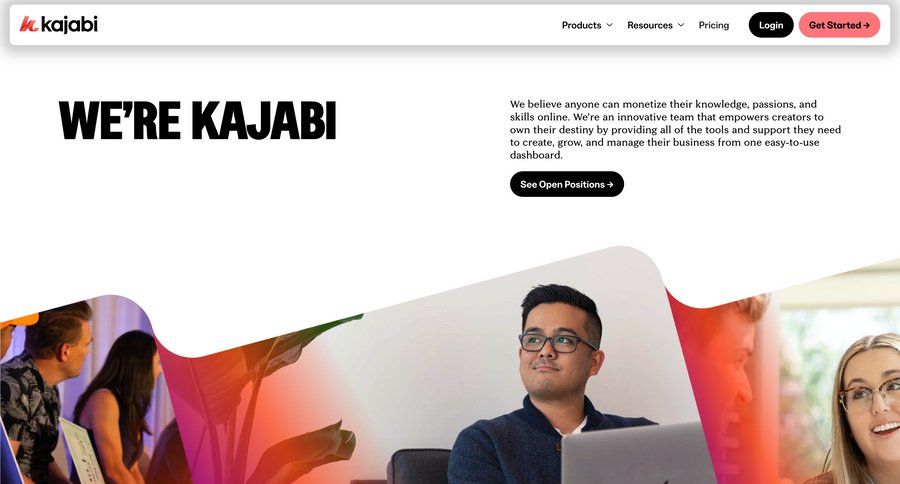 Kajabi
			 career jobs job ui page example