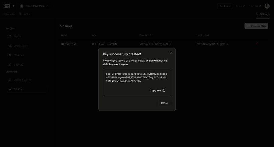 Steel
			 api management ui page example