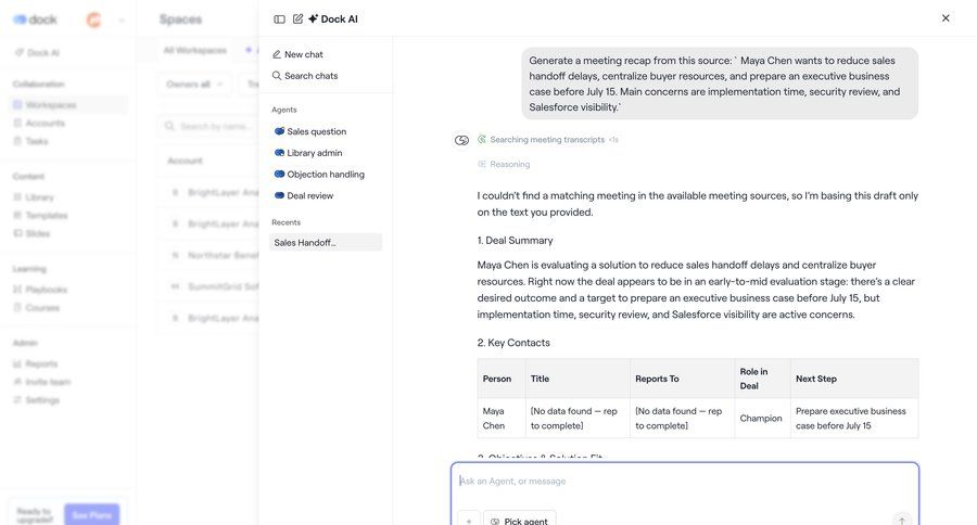 Dock
			 dashboard sidebar navigation progress indicator conversational ui data display hierarchical navigation conversational interface sidebar message navigation bar chat interface modern table ai chat ui page example