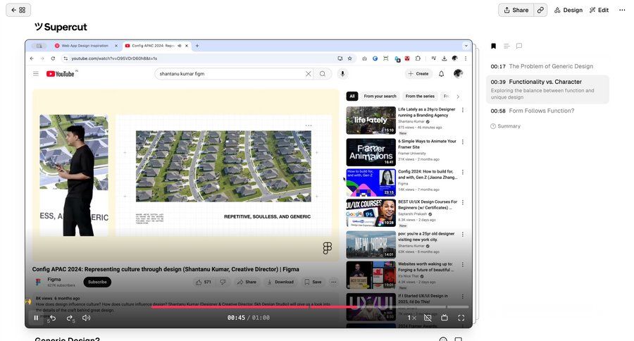 Supercut
			 design video player menu download media player ui page example
