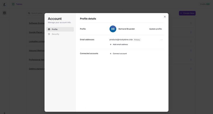 Freckle
			 settings account management onboarding form account settings profile management ui page example