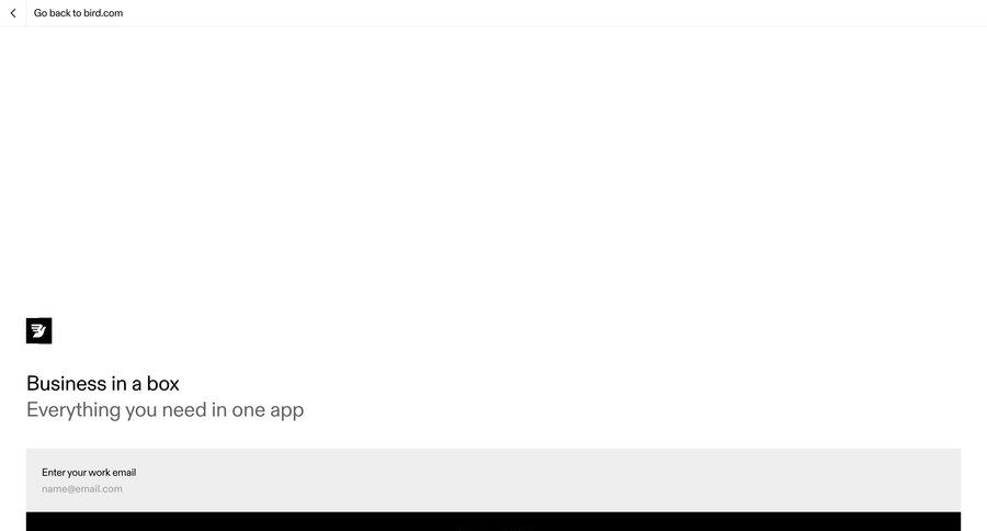 Bird
				form ui page example