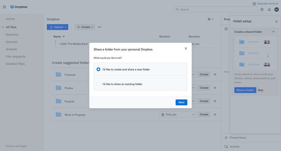 Dropbox
			         ux ui design