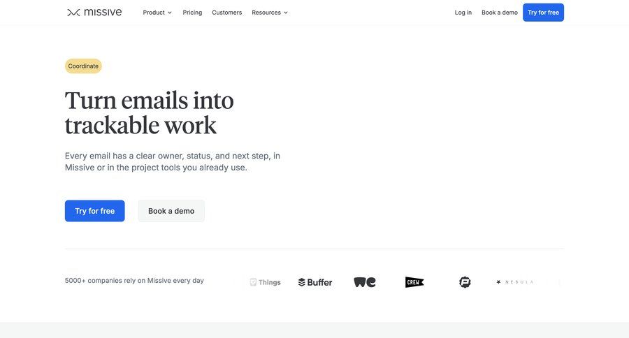 Missive
			 task management ui page example