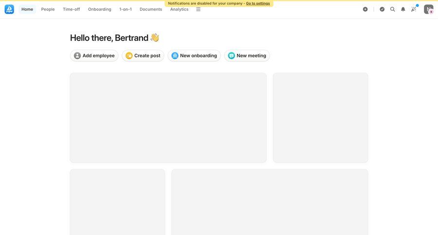 Aboard
			 quick actions ui page example