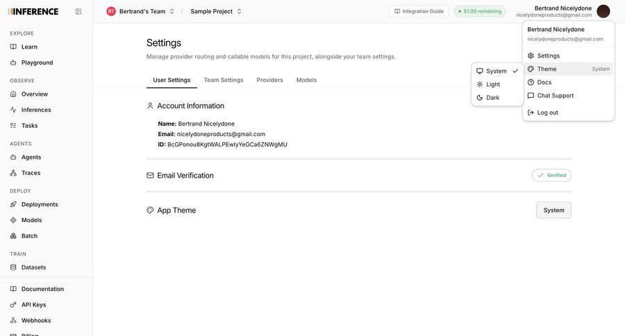 Inference
				profile ui page example