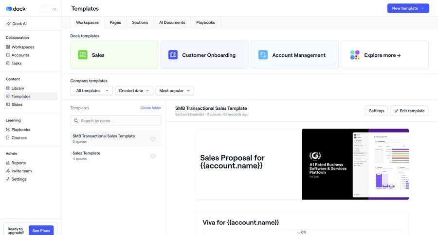 Dock
			 settings artificial intelligence account management progress indicator templates template library call to action sidebar create navigation bar menu data visualization progress progress bar modern pagination template creation card layout ui page example