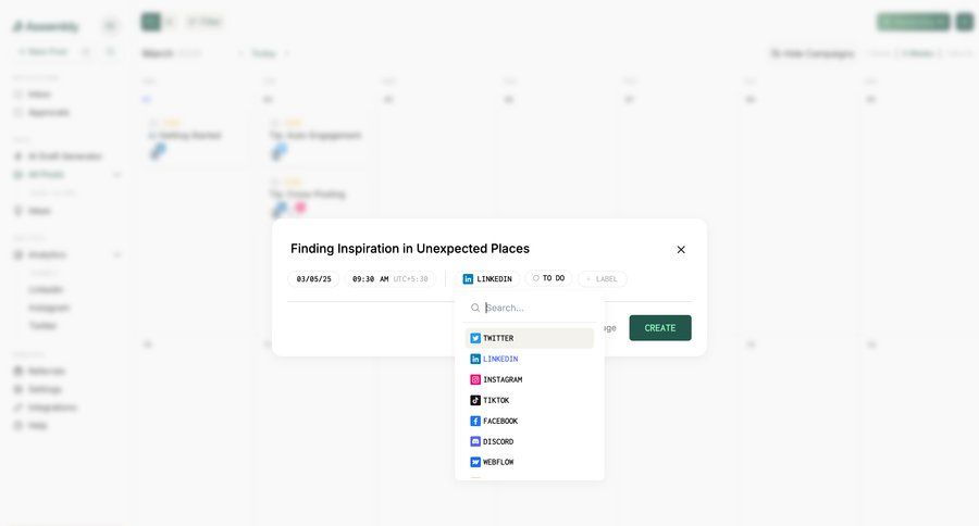 Assembly
			 modal screen content management form content scheduling personal space search bar autocomplete ui page example