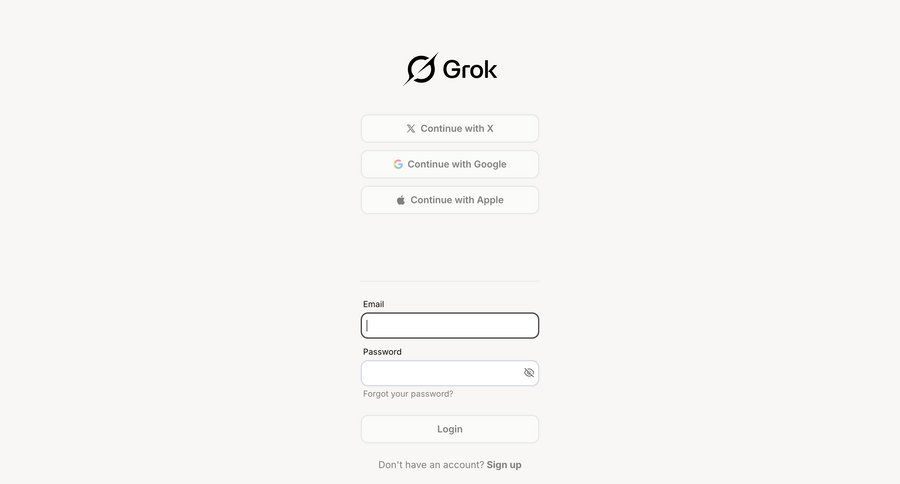 Grok
			 form user authentication authentication full-screen layout call intelligence login connection auth signin sign in log in login page ui page example
