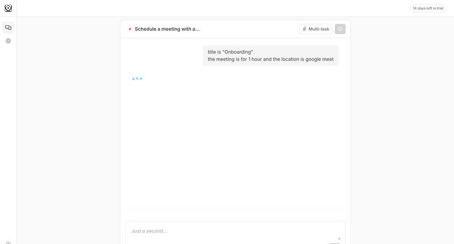 Quin
			 conversational ui trial banner ai chat ui page example
