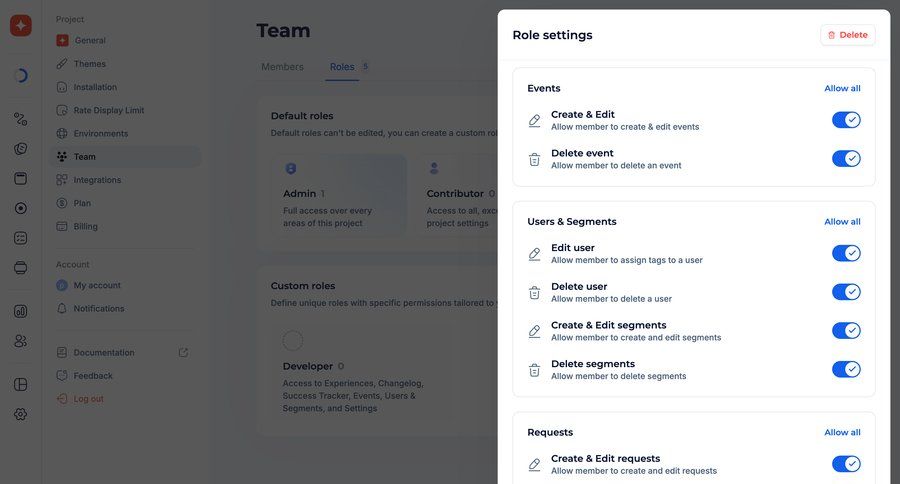 Jimo
			 configuration settings user management access control permission management user permissions modern controls permissions ui page example