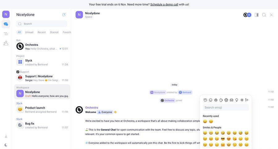 Orchestra
				dropdown & other states ui page example