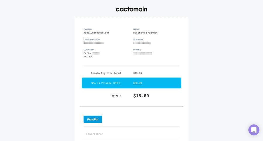 Cactomain
				checkout page example