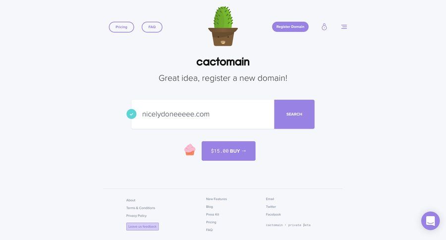 Cactomain
				create page example