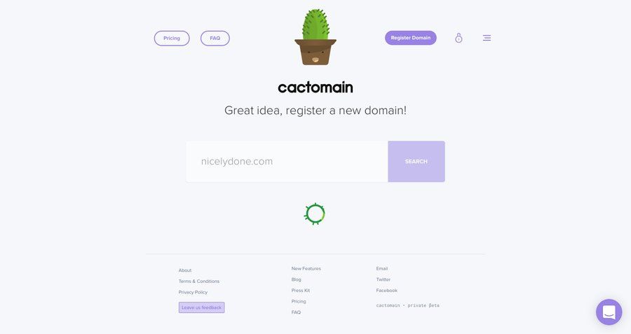 Cactomain
				loading state page example