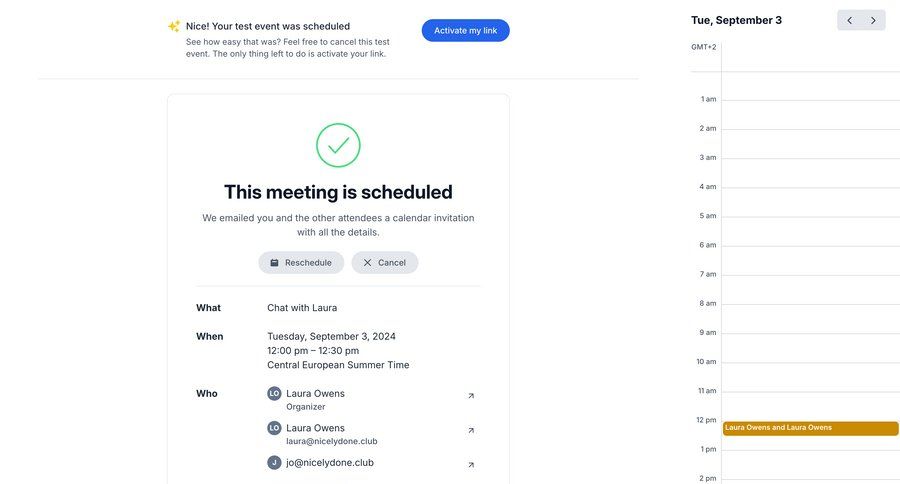 SavvyCal
			events confirmation calendar management meeting time management ui page example