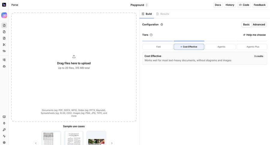 Llamaindex
				settings ui page example