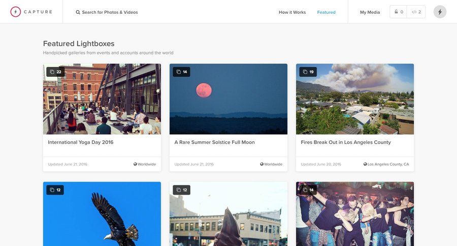 Capture
				gallery page example