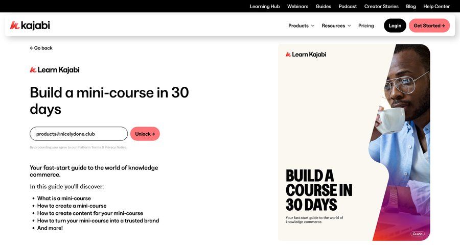 Kajabi
			guide education program guide ui page example
