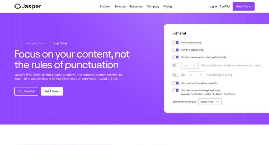 Jasper
				guide ui page example