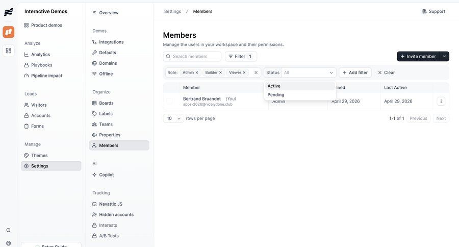 Navattic
			 access control ui page example